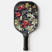 Subtile Color Wild Honeysuckle Print Pickleball Schläger (Rückseite)