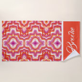 Subtile Community Lesbian Pride Flag Strandtuch (Vorderseite)