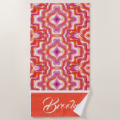 Subtile Community Lesbian Pride Flag Strandtuch (Vorderseite)