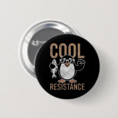 Subtile Coole Widerstandskraft - Pinguin - Protest Button (Vorne & Hinten)