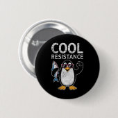 Subtile Coole Widerstandskraft - Pinguin - Protest Button (Vorne & Hinten)