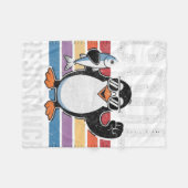 Subtile Coole Widerstandskraft - Pinguin - Protest Fleecedecke (Vorderseite (Horizontal))