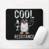 Subtile Coole Widerstandskraft - Pinguin - Protest Mousepad (Mit Mouse)