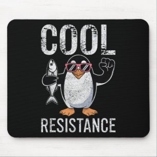 Subtile Coole Widerstandskraft - Pinguin - Protest Mousepad