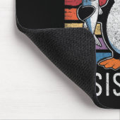 Subtile Coole Widerstandskraft - Pinguin - Protest Mousepad (Ecke)