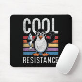 Subtile Coole Widerstandskraft - Pinguin - Protest Mousepad (Mit Mouse)