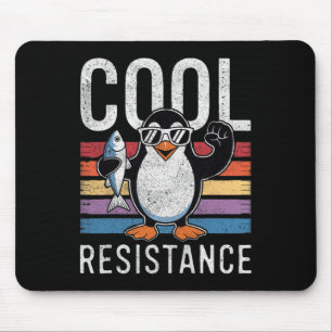 Subtile Coole Widerstandskraft - Pinguin - Protest Mousepad