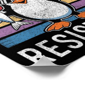 Subtile Coole Widerstandskraft - Pinguin - Protest Poster (Ecke)