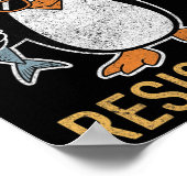 Subtile Coole Widerstandskraft - Pinguin - Protest Poster (Ecke)