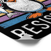Subtile Coole Widerstandskraft - Pinguin - Protest Poster (Ecke)