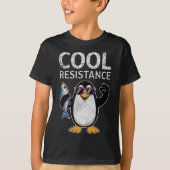 Subtile Coole Widerstandskraft - Pinguin - Protest T-Shirt (Vorderseite)