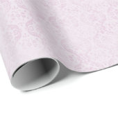 Subtile Damask Textur Muster Wrapping Paper Roll Geschenkpapier (Rolleneckpunkt)