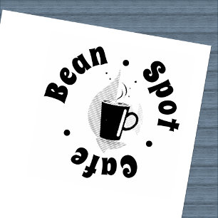 Subtile Design Coffee Tasse Loyalty Café Gummistempel