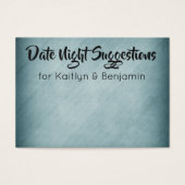 Subtile Distressed Aquamarin Date Night Suggestion (Vorderseite)