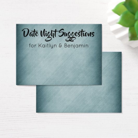 Subtile Distressed Aquamarin Date Night Suggestion (Schreibtisch)