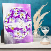 Subtile, einfache Violett-Pansy-Blume Fotoplatte (Seite)