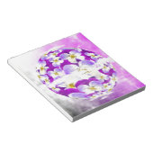 Subtile, einfache Violett-Pansy-Blume Notizblock (angewinkelt)