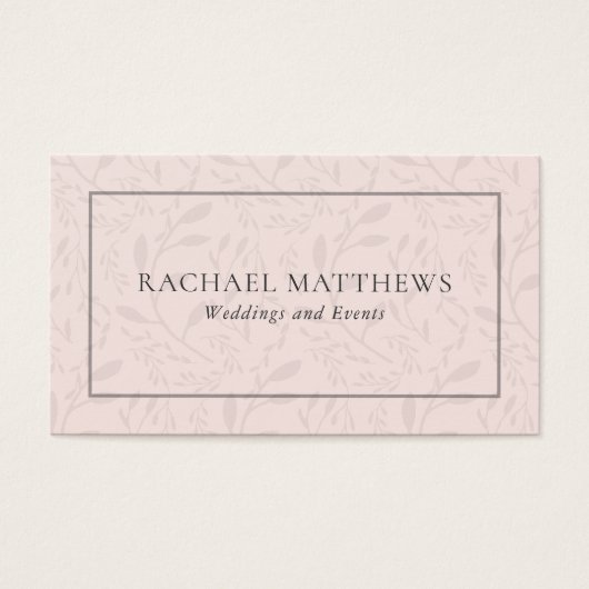 Subtile Elegance Pink Feminine Floral (Vorderseite)