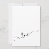 Subtile Elegante Typografie Post Wedding Celebrati Einladung (Rückseite)