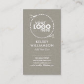 Subtile Fabric Elegante Logo Business Card Visitenkarte (Rückseite)