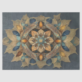 Subtile Farbe Mandala Dekodipage Seidenpapier