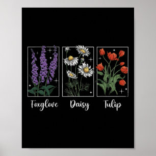 Subtile Floral 8647 Trump Blumen Fingerhut Gänsebl Poster