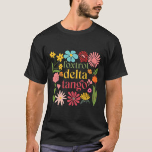 Subtile Floral Trump Resist Shirt Blume Foxtrot D