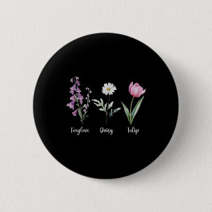 Subtile florale Anti Trump Shirt Blume Foxglove Da Button