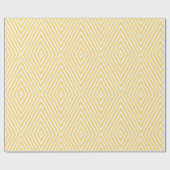 Subtile gelbe geometrische Textur Geschenkpapier (Flach)