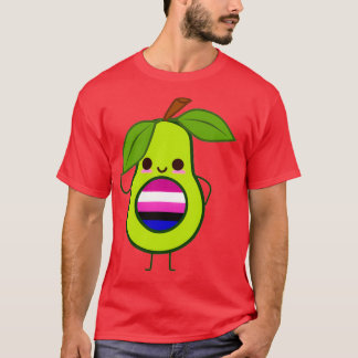 Subtile Genderfluid Avocado genderfluid avocado ge T-Shirt