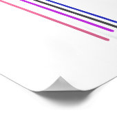 Subtile Genderfluid-Pride GenderFluid-Flag Poster (Ecke)