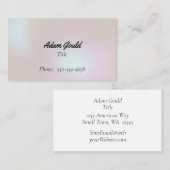 Subtile Gradient Beruflich Business Card Visitenkarte (Vorne/Hinten)