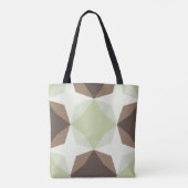 Subtile Green Diamond Motif Tasche (Rückseite)