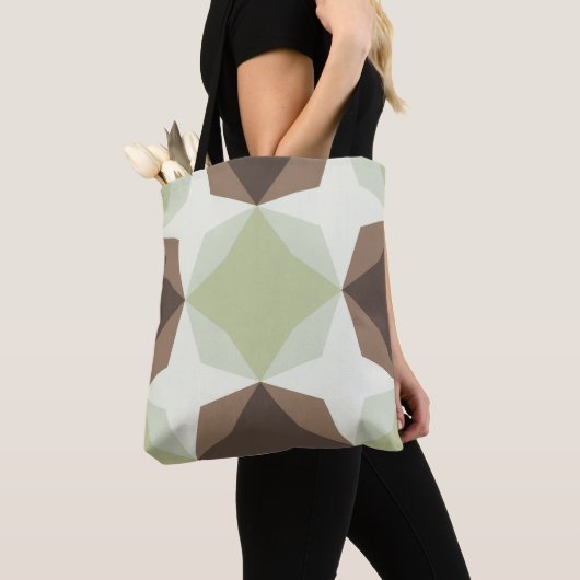 Subtile Green Diamond Motif Tasche (Von Nahem)