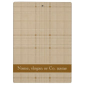 Subtile Grid - braun Klemmbrett (Rückseite)