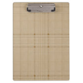 Subtile Grid - braun Klemmbrett (Vorderseite)