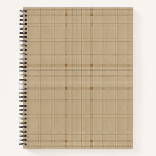 Subtile Grid - braun Notizblock