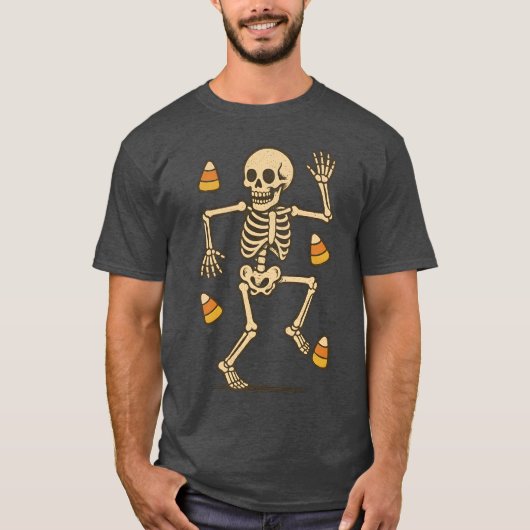 Subtile Halloween Skeleton Candy Trump Halloween C T-Shirt (Vorderseite)