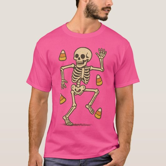 Subtile Halloween Skeleton Candy Trump Halloween C T-Shirt (Vorderseite)