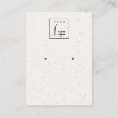 Subtile Keramik Textur-Earing-Logo Visitenkarte (Vorderseite)