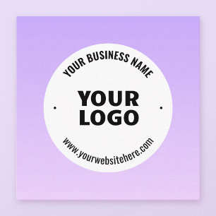 Subtile Light Lila Ombre & Your Business Logo Begleitkarte