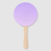 Subtile Light Lila Ombre & Your Business Logo Fächer (Rückseite)