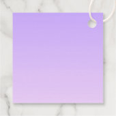 Subtile Light Lila Ombre & Your Business Logo Geschenkanhänger (Rückseite)