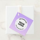 Subtile Light Lila Ombre & Your Business Logo Geschenkanhänger (Beispiel)