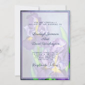 Subtile lila Hochzeiten Einladung (Vorderseite)