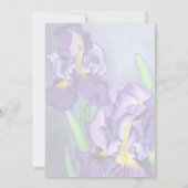 Subtile lila Hochzeiten Einladung (Rückseite)