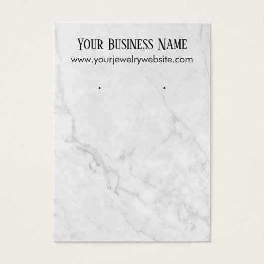 Subtile Marbour-Earring-Display-Karten (Vorderseite)