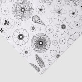 Subtile moderne botanische Blume Seidenpapier (Ausschnitt)