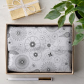 Subtile moderne botanische Blume Seidenpapier (Geschenk)