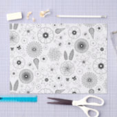 Subtile moderne botanische Blume Seidenpapier (Handwerk)